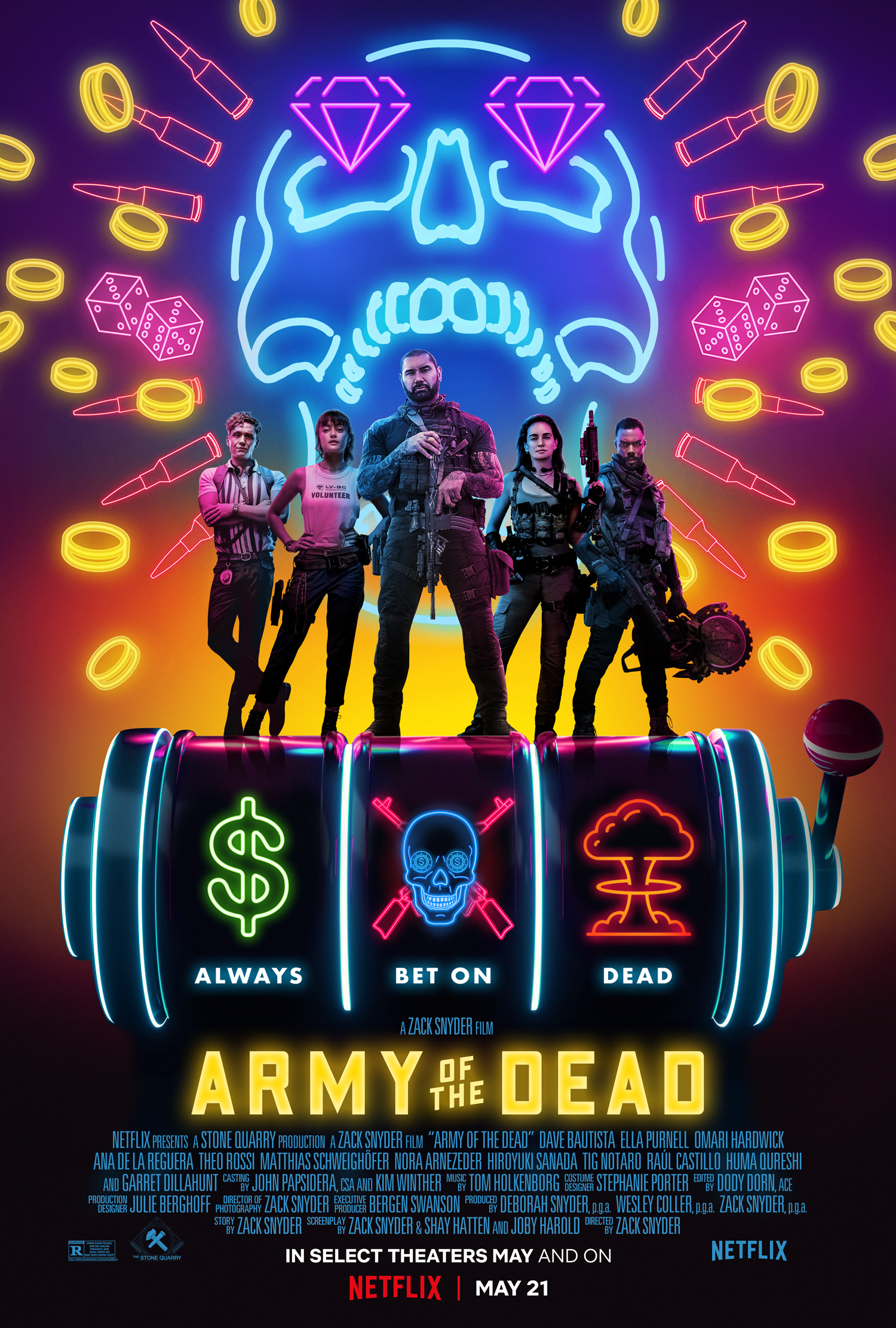 Poster de Army of the Dead: Invasão em Las Vegas. Netflix