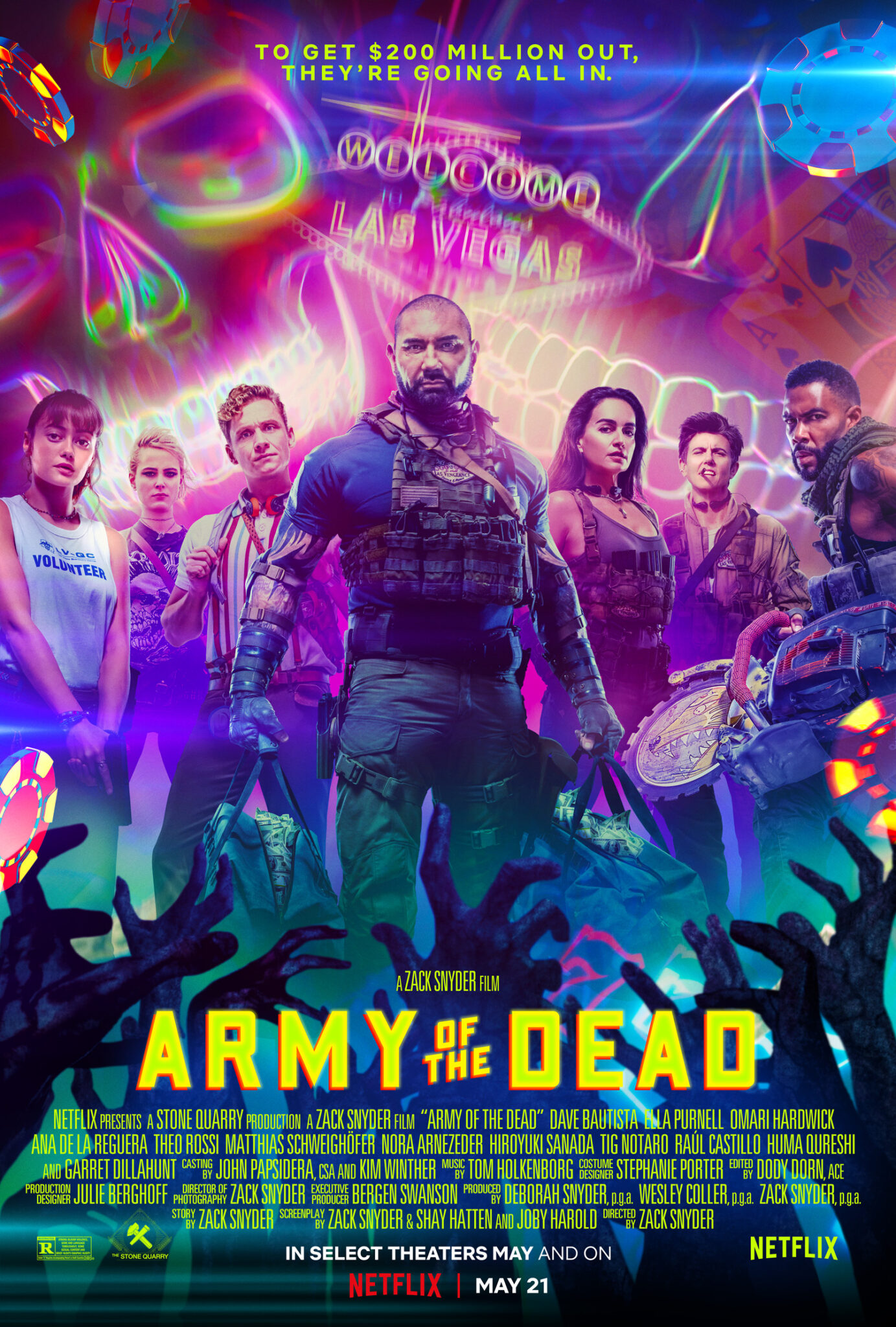 Army of the Dead Zack Snyder divulga poster alternativo do seu filme
