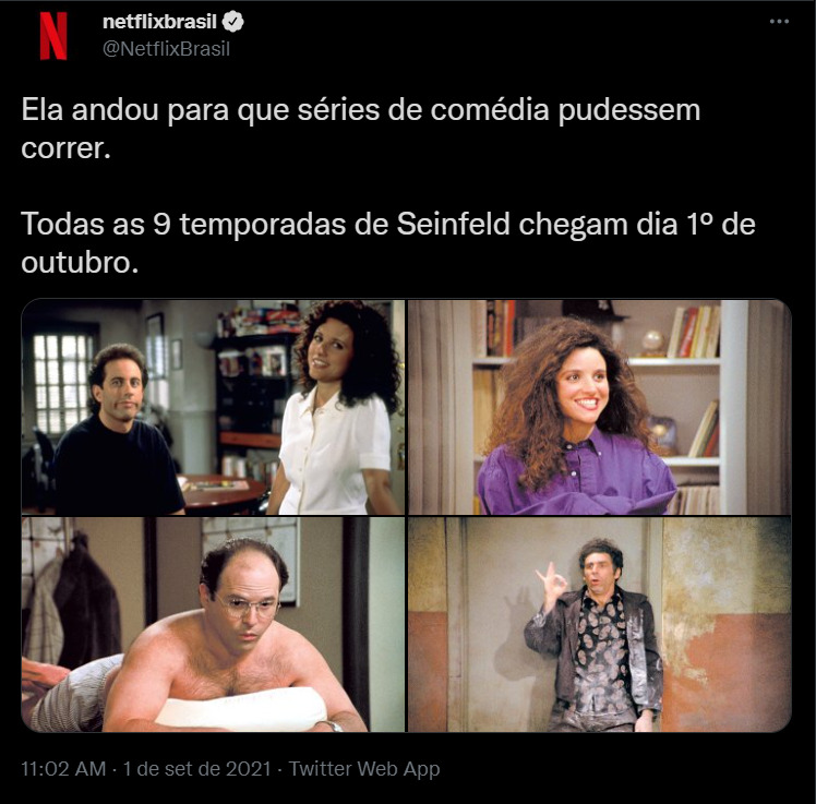 Seinfeld chega à Netflix em outubro - legadoplus