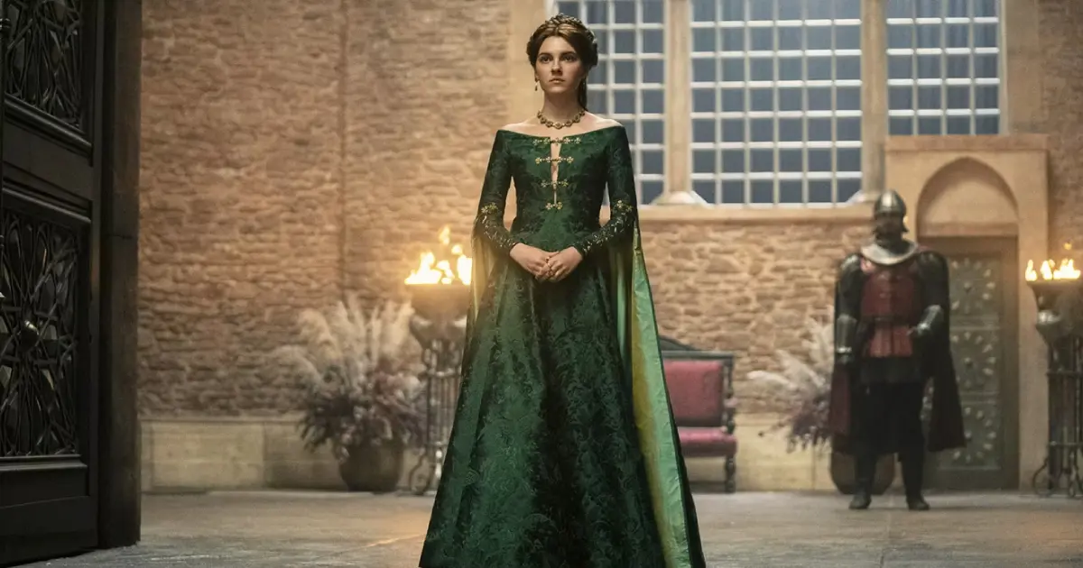  Por que Alicent Hightower usou o vestido verde no casamento de Rhaenyra?
