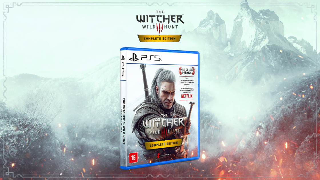 The Witcher 3: Wild Hunt - Complete Edition chega para PS5 em mídia física em fevereiro - legadoplus
